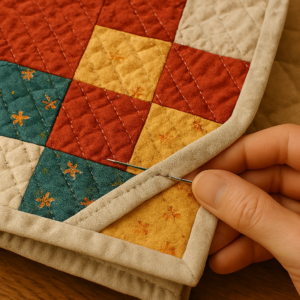 Quilt binding finishing edges